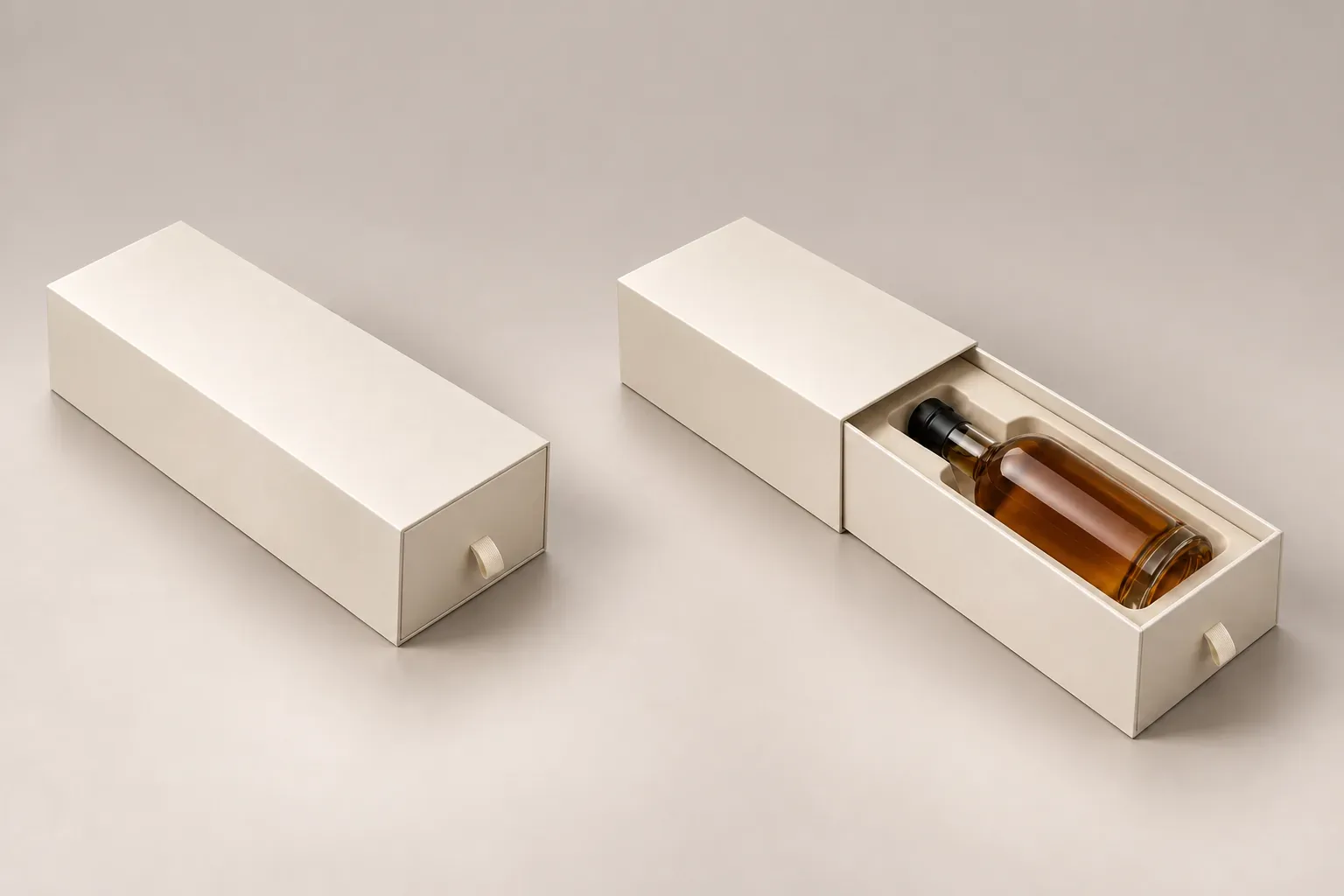 Unbranded drawer box packaging concept