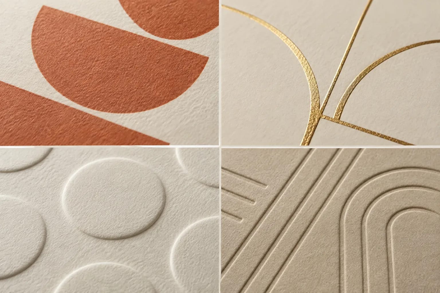 Surface & finishing material and process sample collage