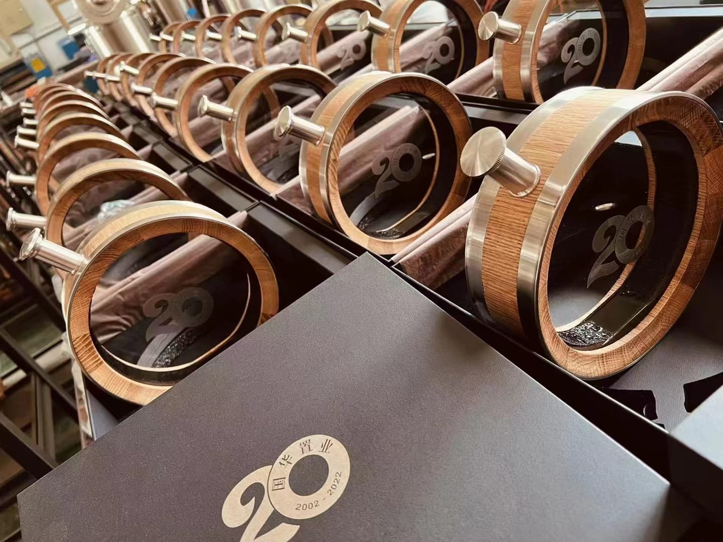 CCP / Huamao Center — Anniversary branding across products and boxes
