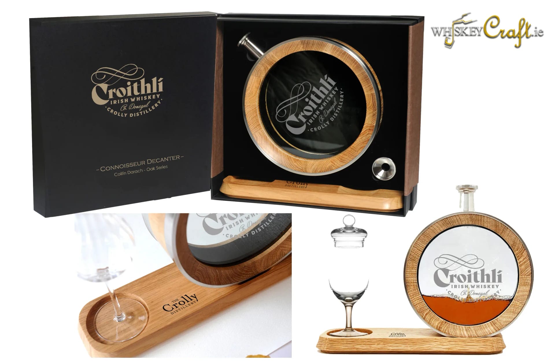 Croithlí — Logo placement and gift set presentation