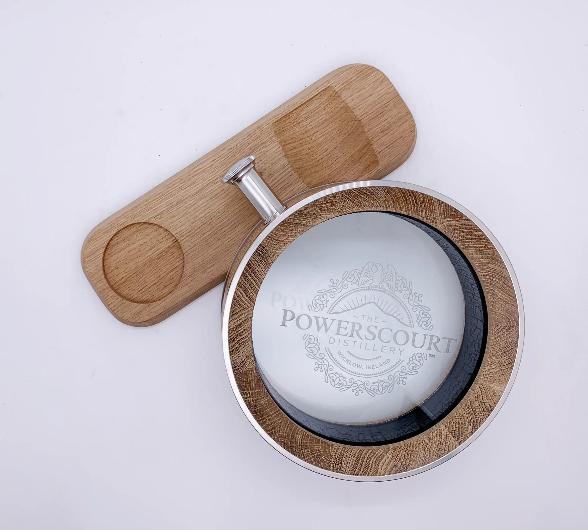 Powerscourt — Glass branding within the original circular form