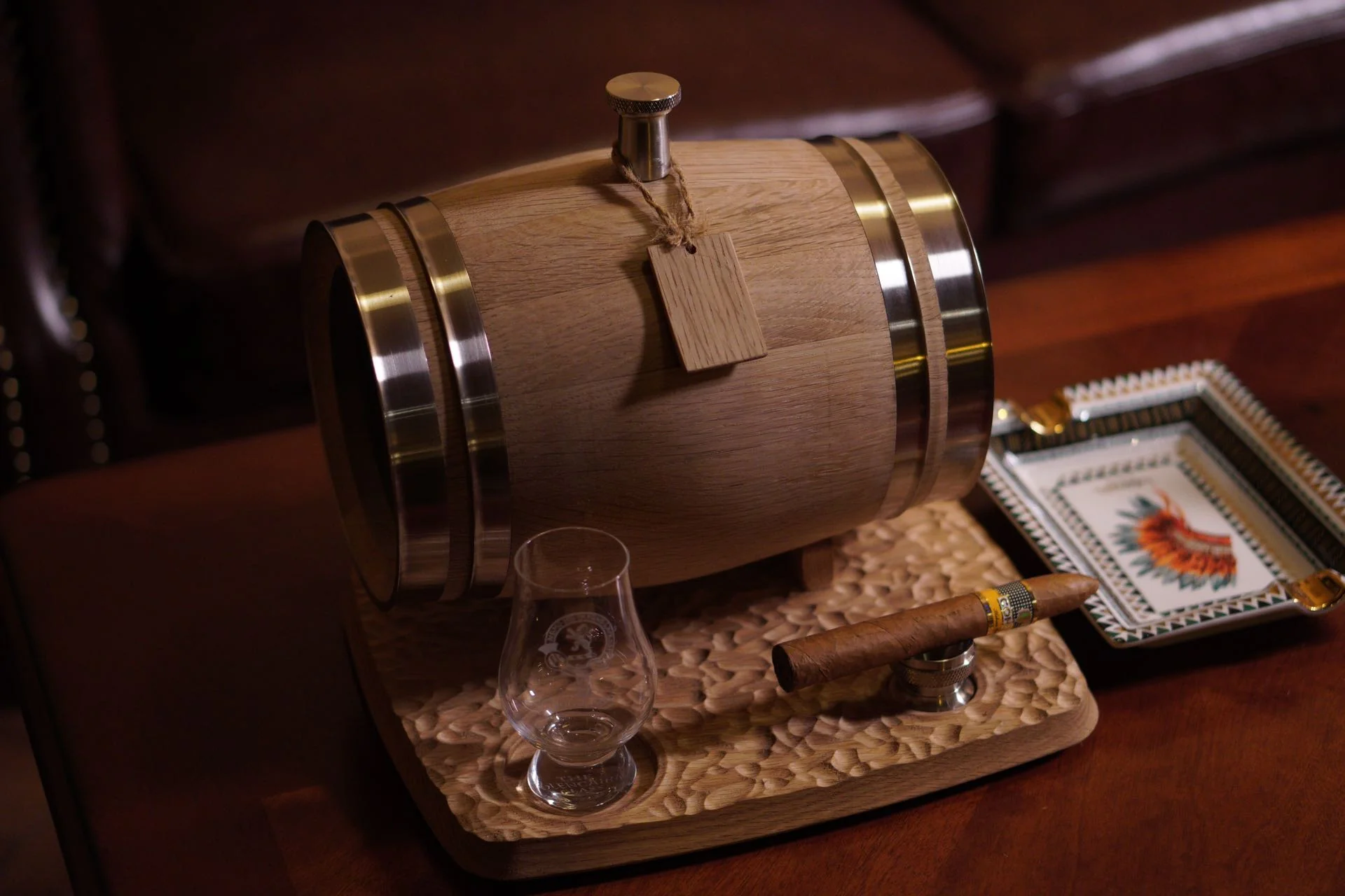 Mini Charred Oak Barrel Set Mini charred oak barrel set for custom whiskey aging and home maturation