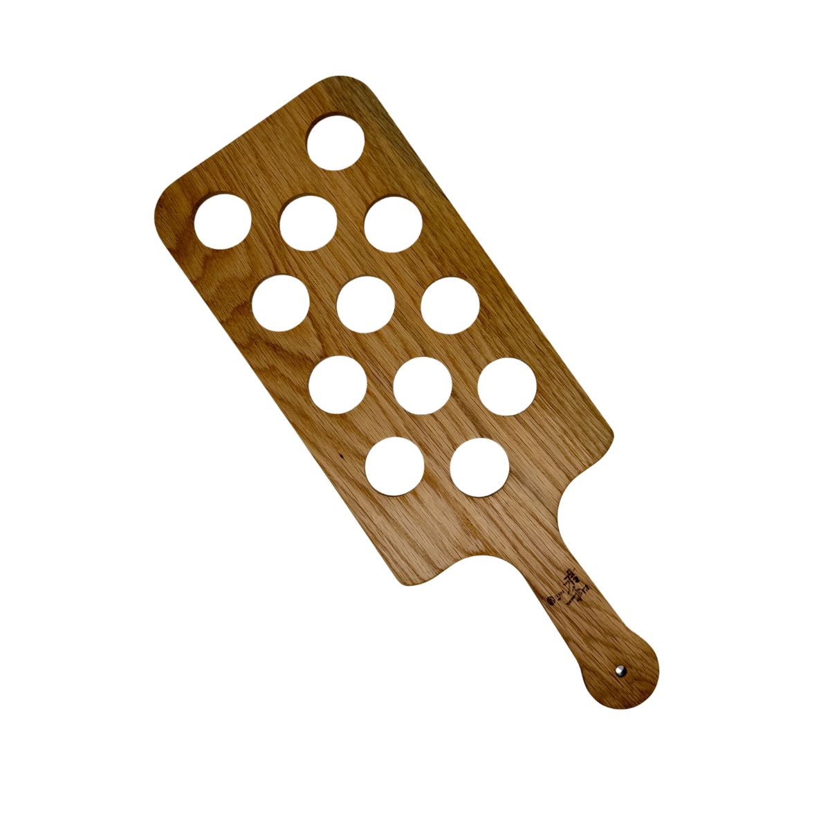 The oak shot paddle suitable for parties.