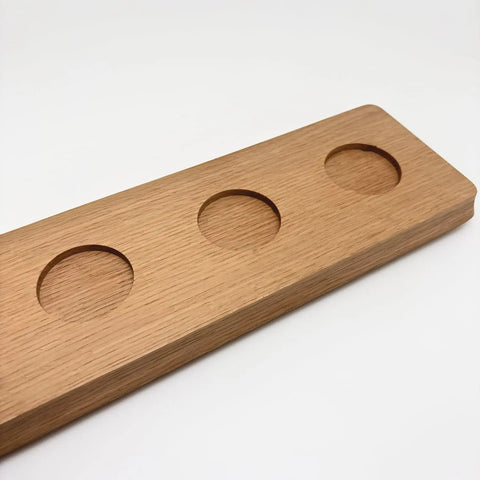 Oak Whiskey Flight Tasting Board - Junhe Supply
