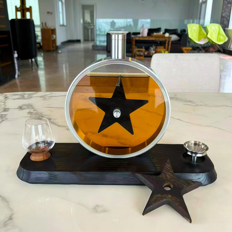 Stainless Steel Porthole Infuser Set with Charred Oak - Premium Cocktail & Tea Infusion Kit